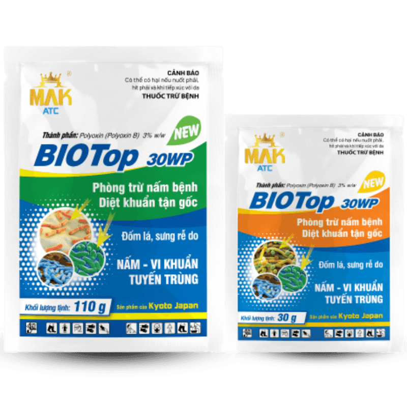 Thuốc trừ bệnh Sinh học BIO TOP 30WP - ATC