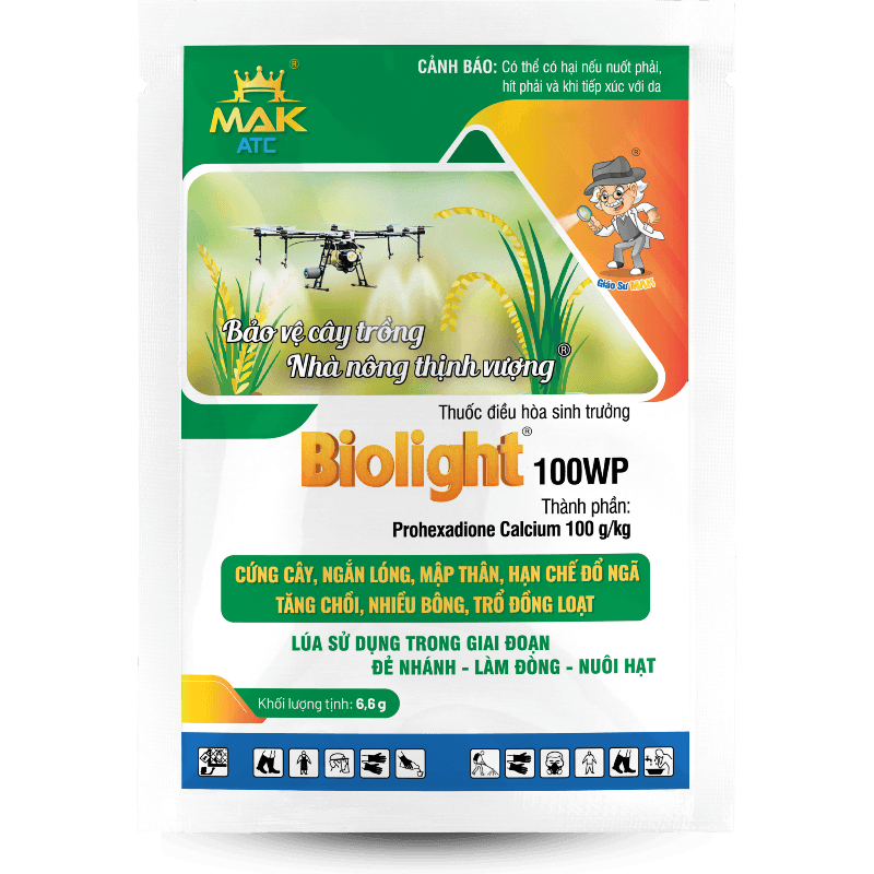 Thuốc điều hòa sinh trưởng BIOLIGHT 100WP - ATC (Dành cho cây lúa)